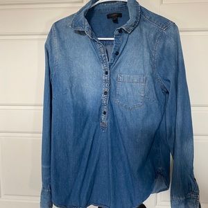 J. Crew denim blouse